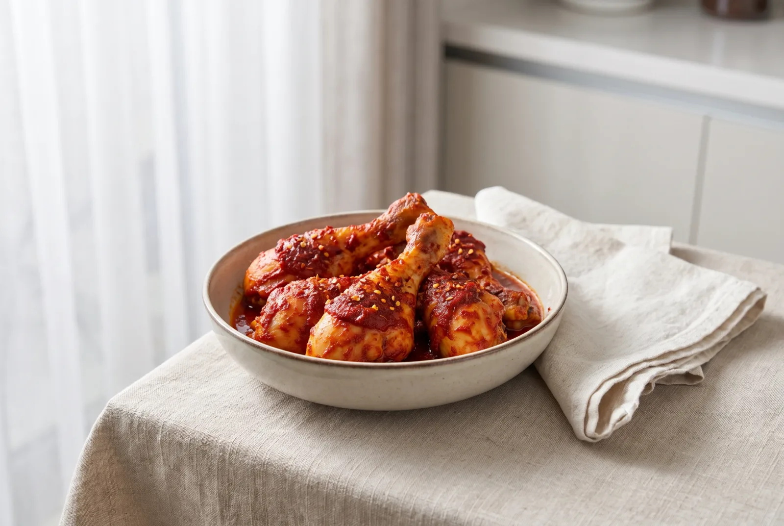 Spicy Baked Chicken Drumsticks | Olive Oil and Spice Marinade