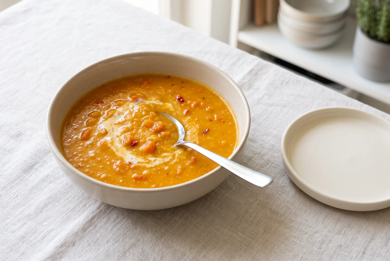 Spicy Carrot Soup | Air-Fried Roasted Carrot and Coconut Milk Soup