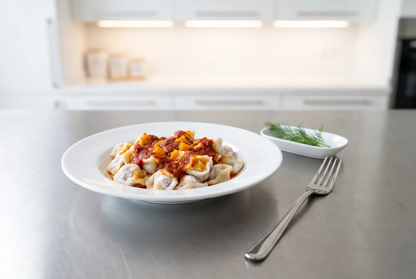 Uzbek-style spicy steamed pumpkin manti (dumplings) — With paper-thin dough