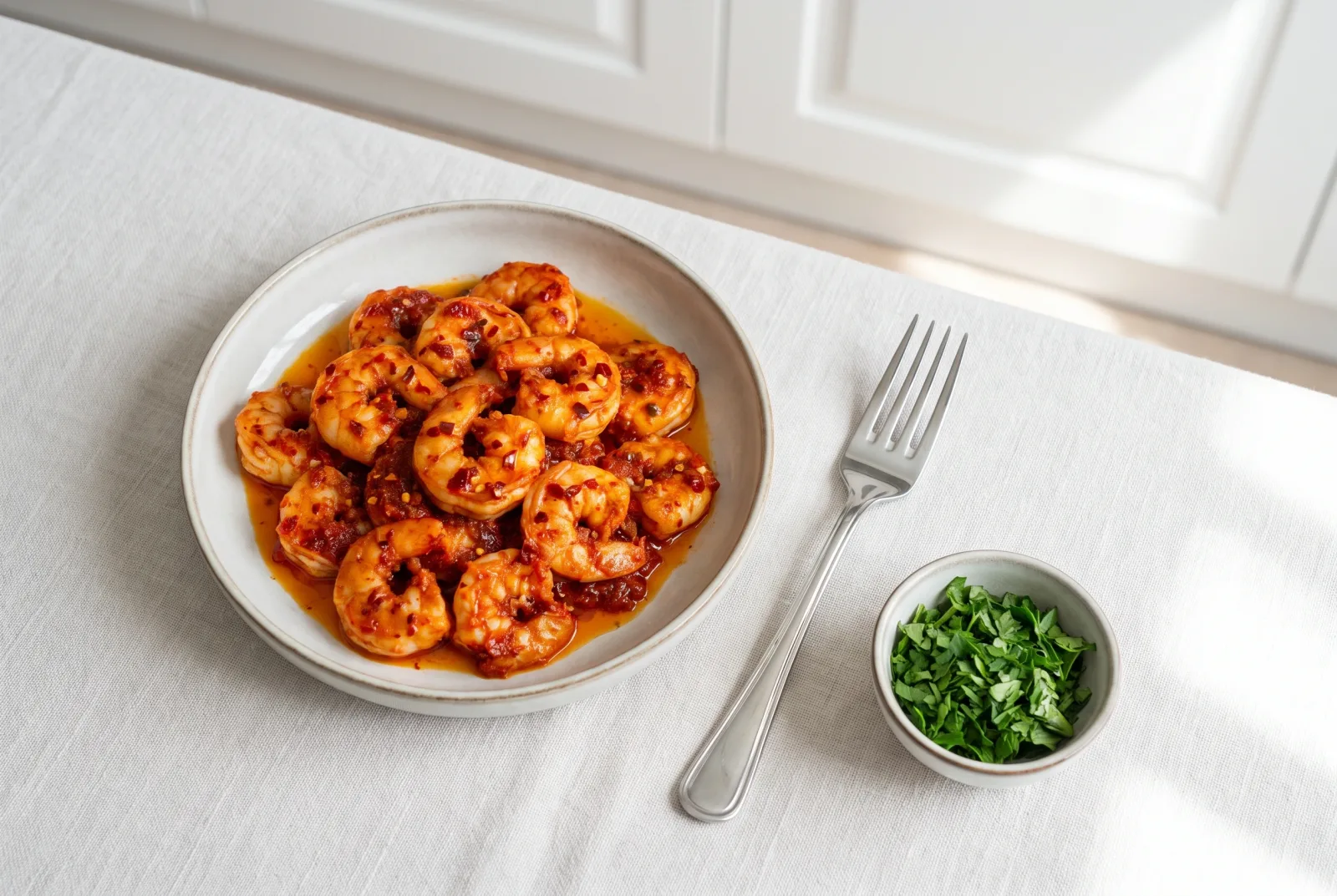 Spicy Shrimp Cocktail | Turkish-Style Chilled Shrimp with Chili Olive Oil