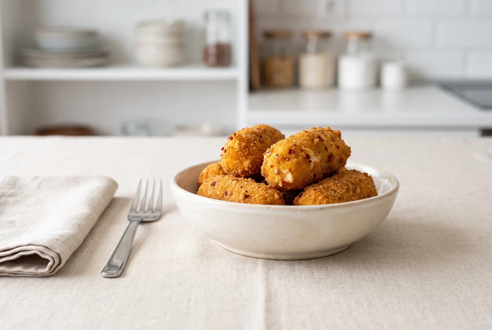 Turkish-style spicy cheese croquettes