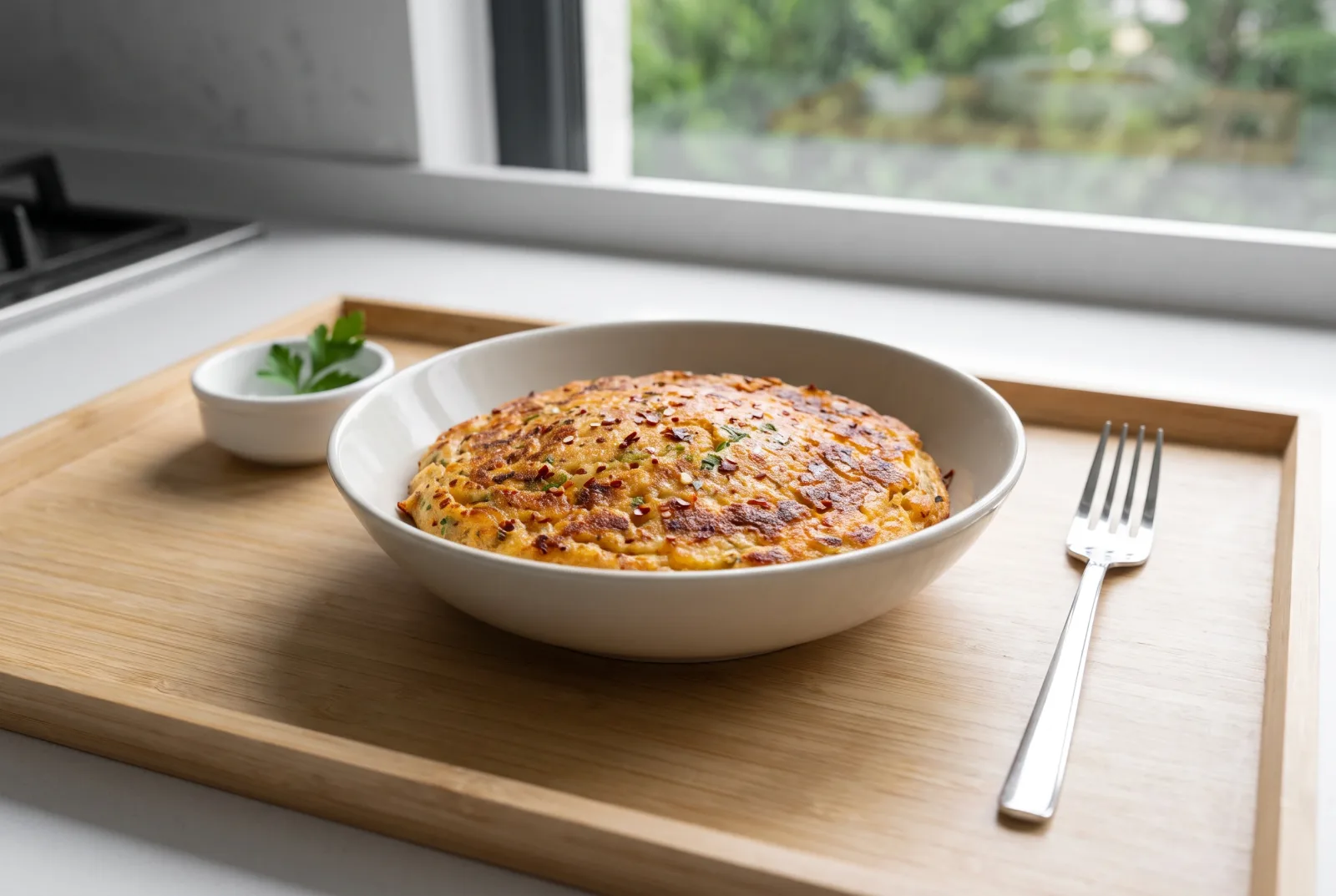 Acili Tava Keki — Spicy Savory Stovetop Cake