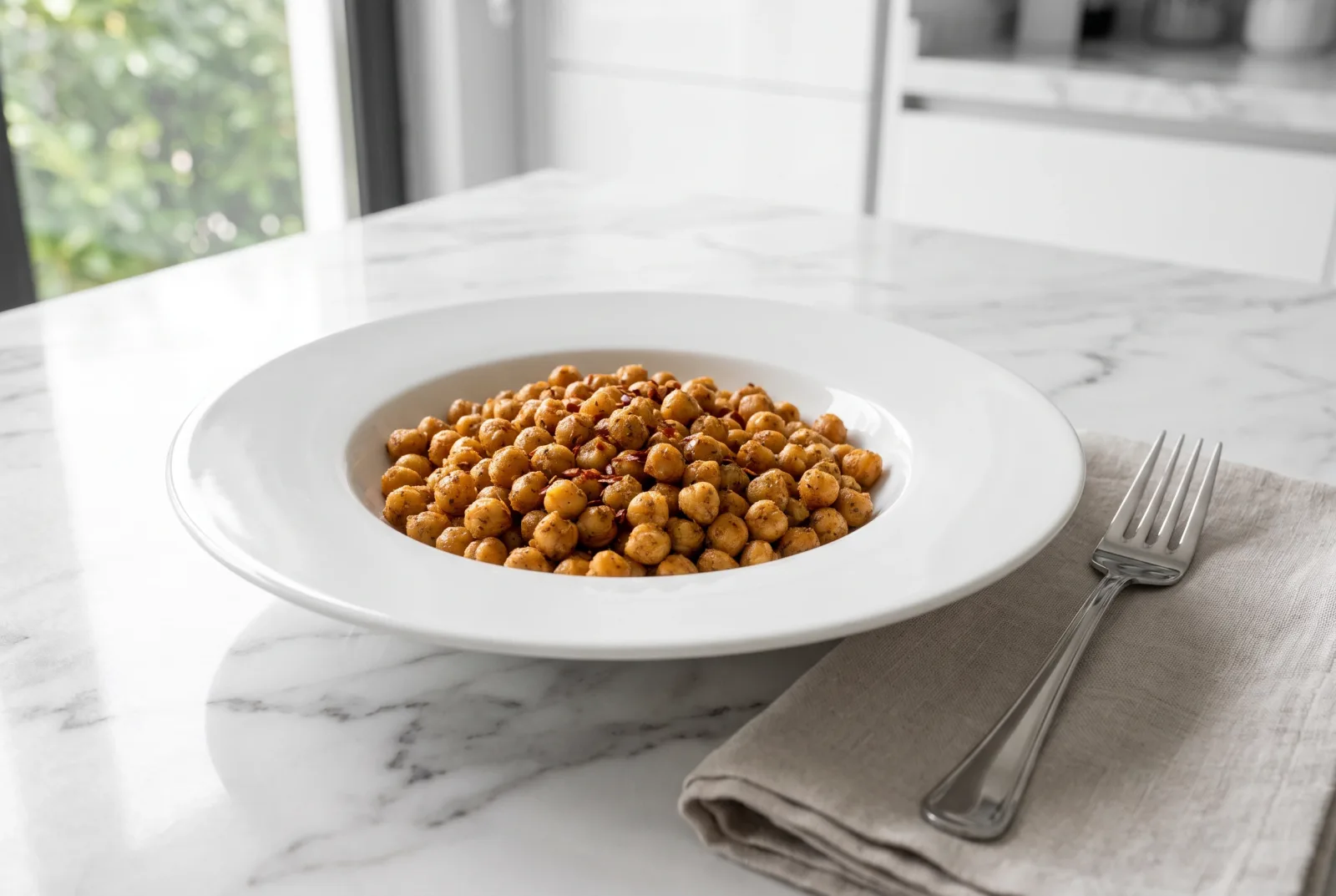 Air fryer chickpea crisps — A crunchy spiced snack