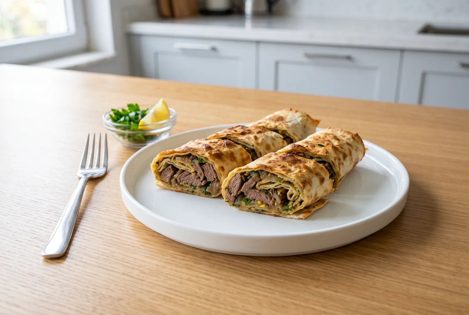 Air Fryer Leftover Beef Lavash Rolls | A Convenient Freezer-to-Table Snack