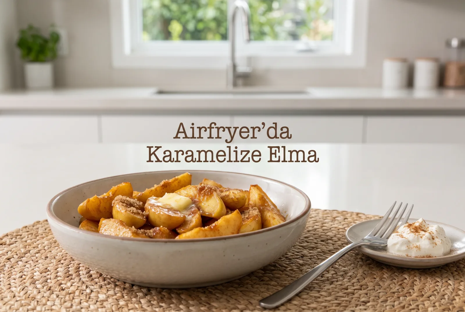 Caramelized Apples in the Air Fryer | English-Style Cinnamon Dessert