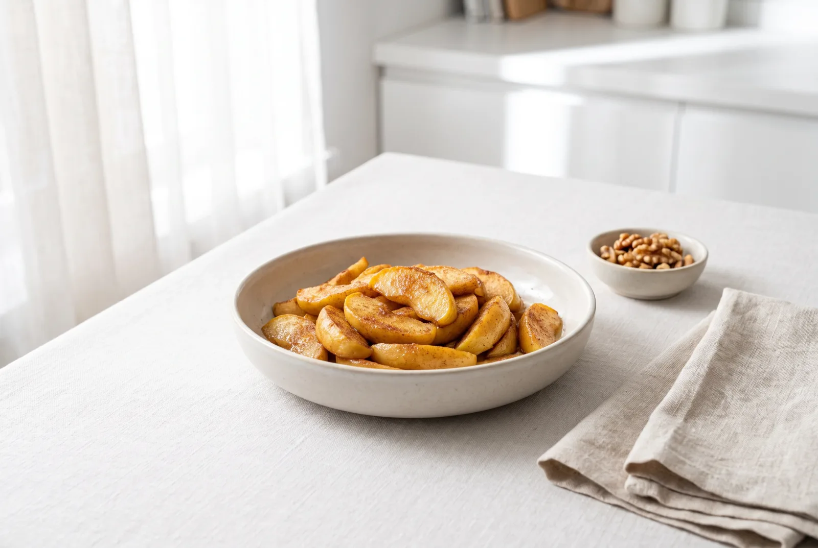 Air-Fryer Cinnamon Apple Slices | Irish-Style Low-Carb Snack