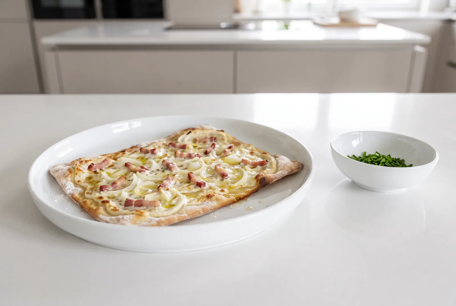 Flammkuchen | German-Style Paper-Thin Cream and Onion Flatbread
