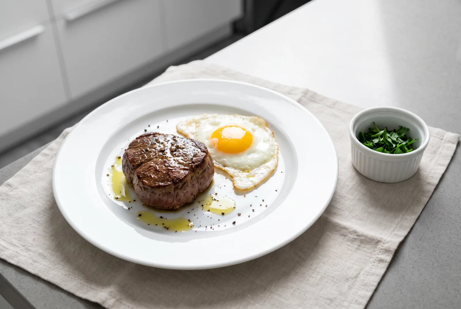 Steak and Eggs | Light American Diner-Style Breakfast