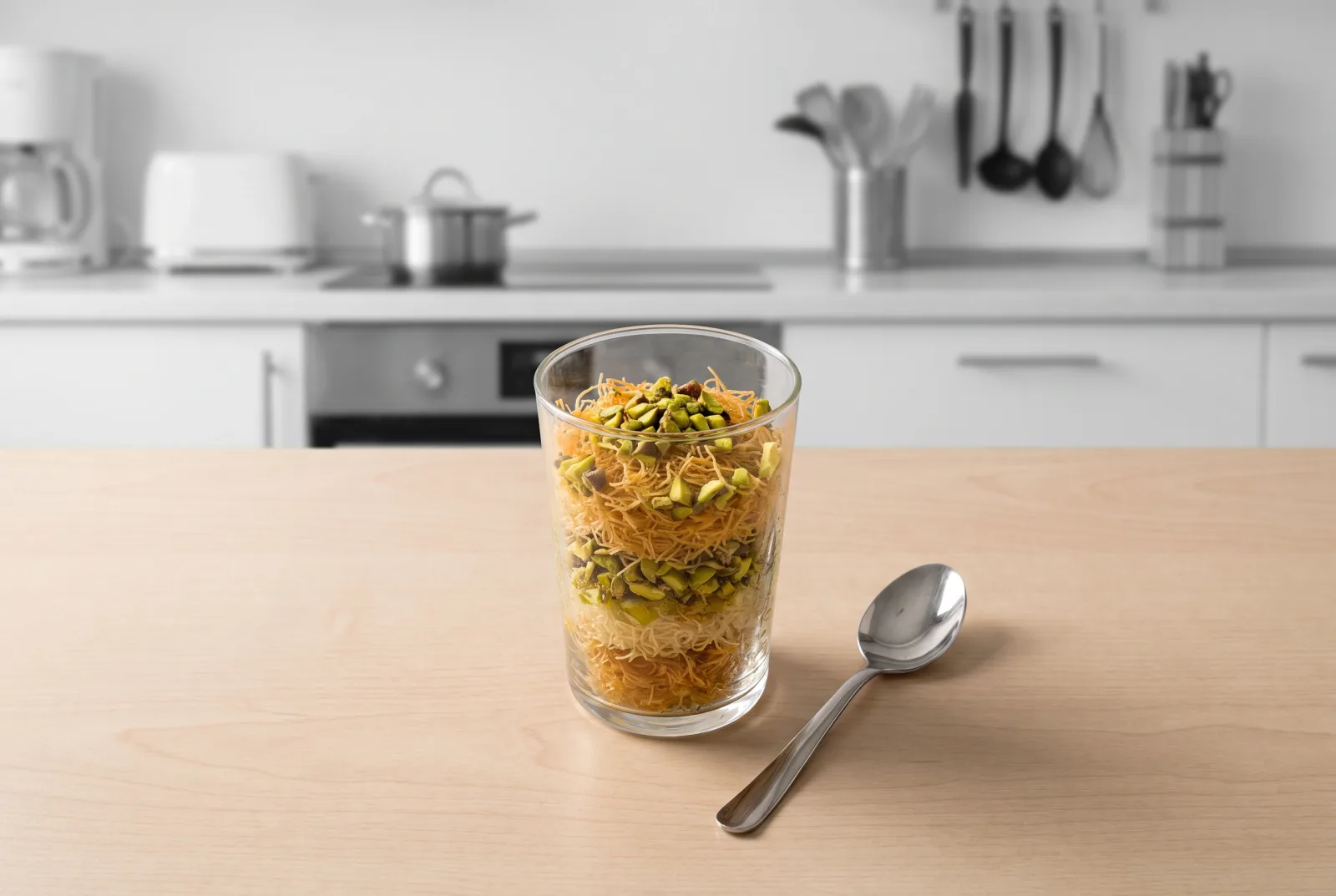 Pistachio and Walnut Kadayif Nests | Air Fryer Syrup Dessert