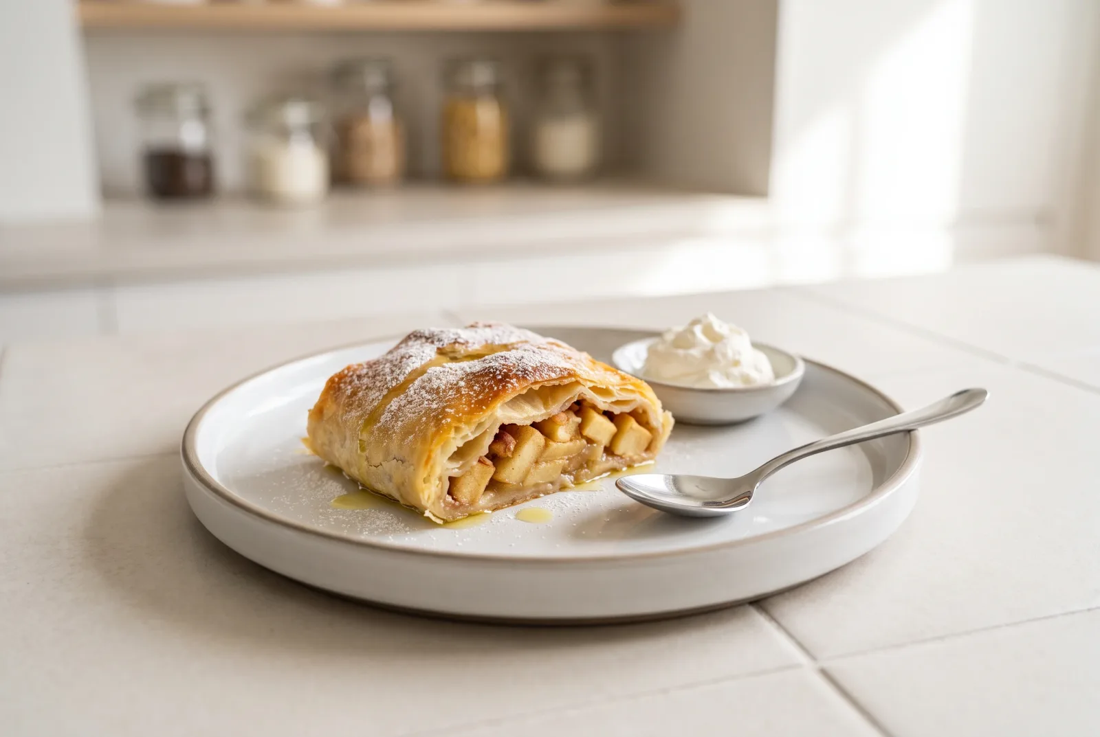 Apfelstrudel | Austrian Apple-Filled Pastry Roll