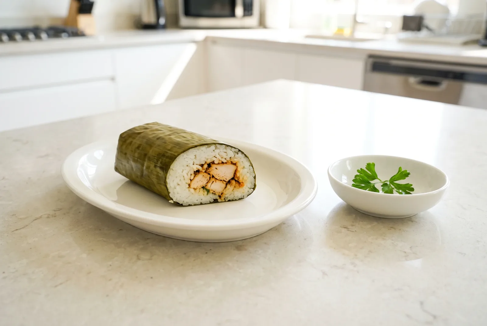 Arem-Arem | Indonesian Stuffed Rice Rolls in Banana Leaves