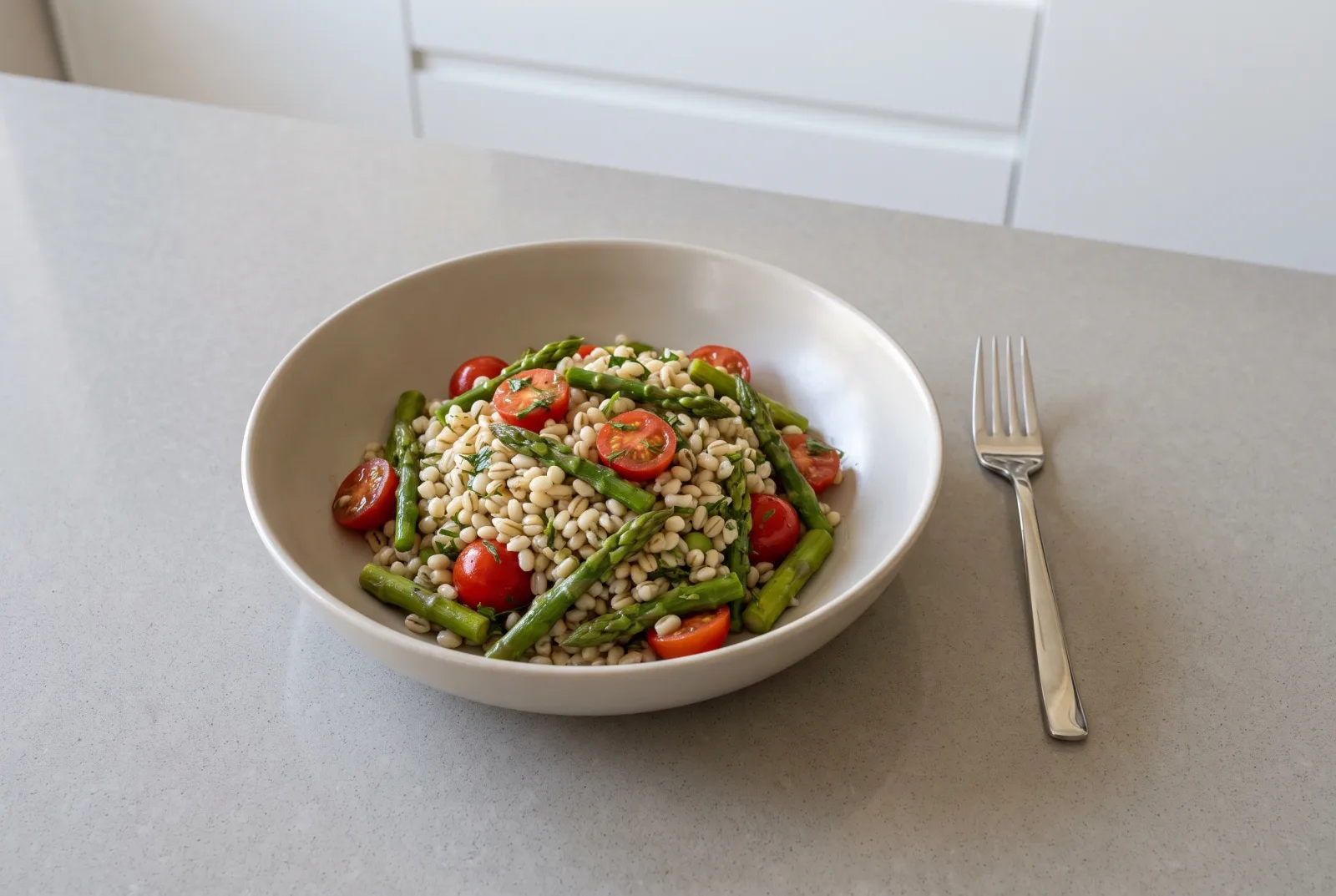 Barley and Asparagus Salad | French Bistro-Style Chilled Salad