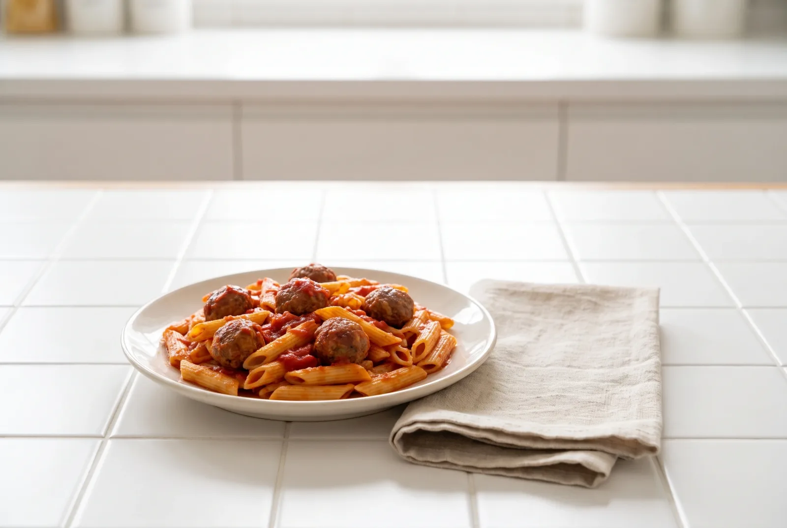 Pasta with Leftover Meatballs | Quick Party Pasta