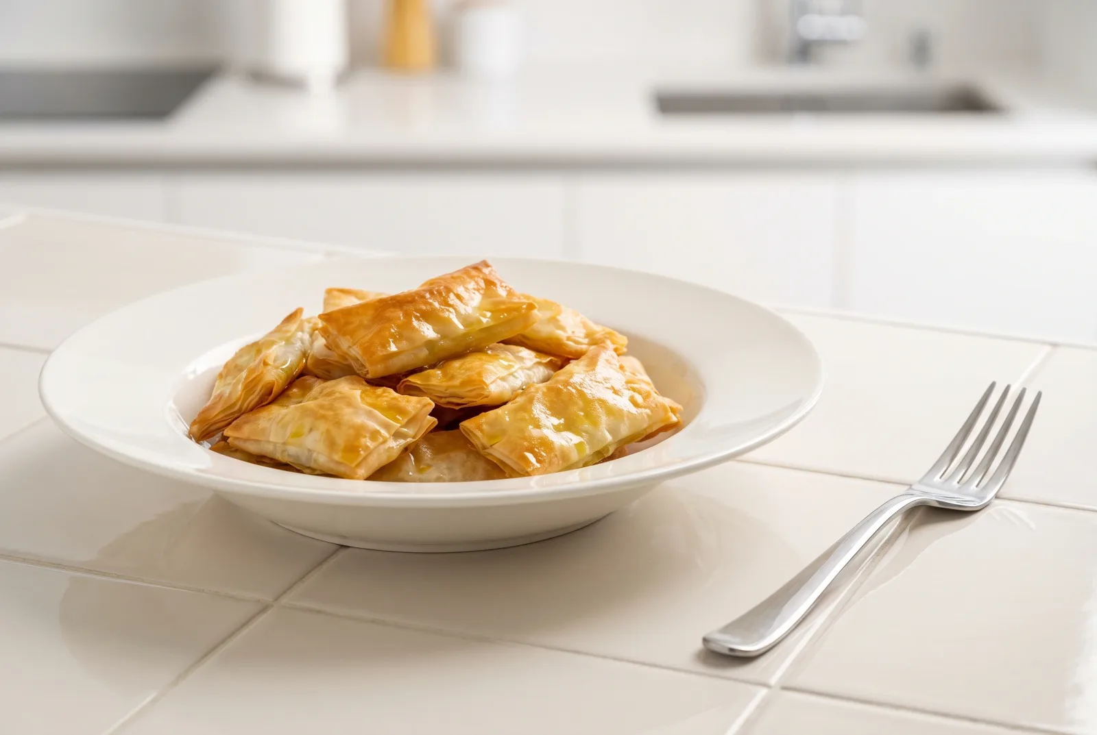 Leftover yufka crisps
