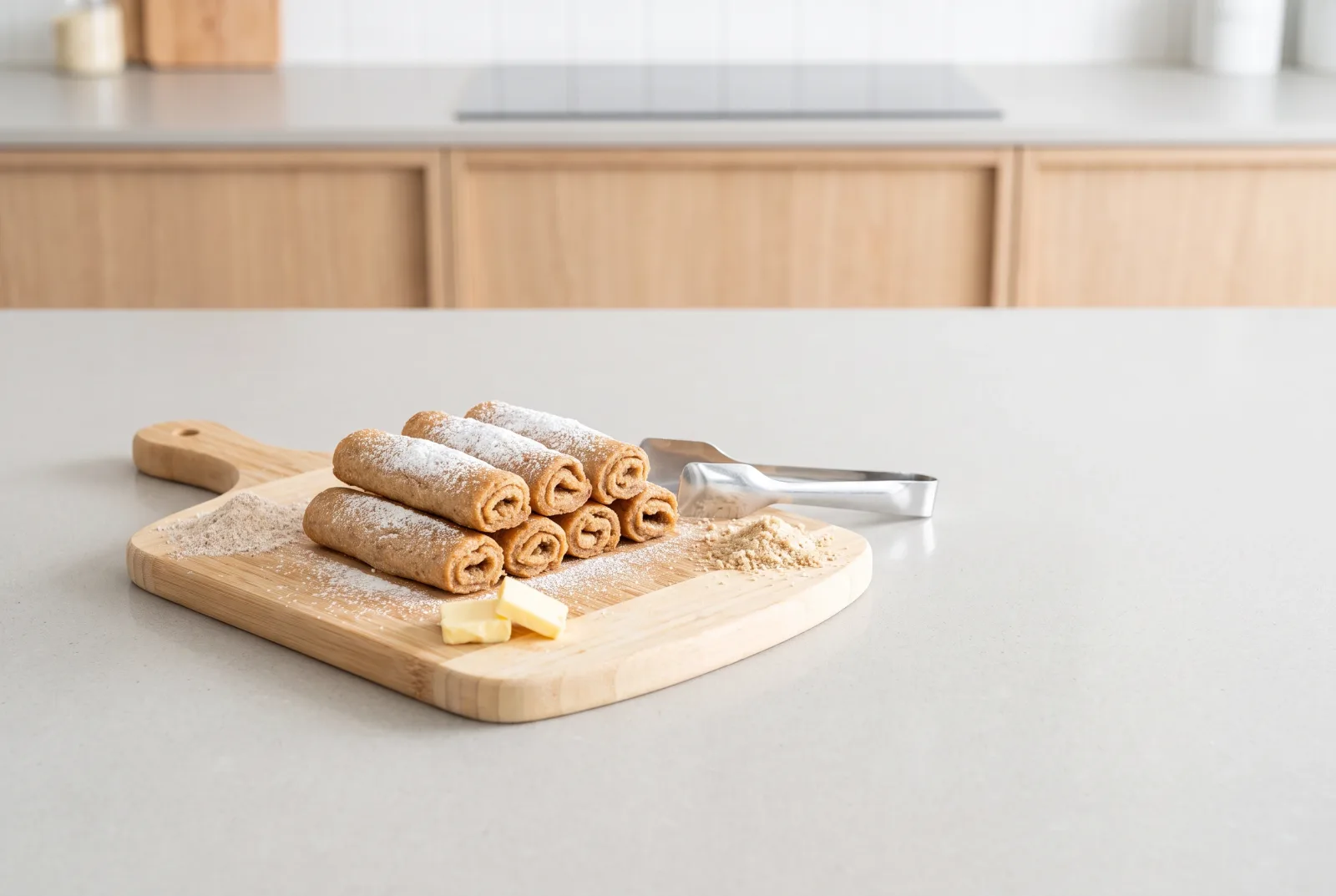 Assabeh Bel Loz — Lebanese Whole-wheat Almond Finger Cookies