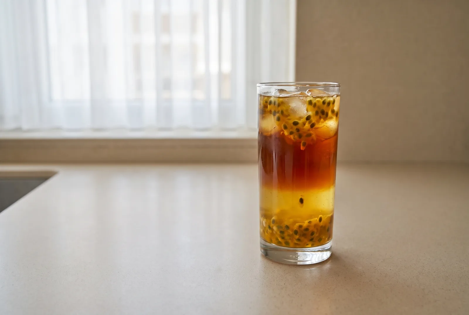 Australian passion fruit iced tea — A picnic drink for your flask