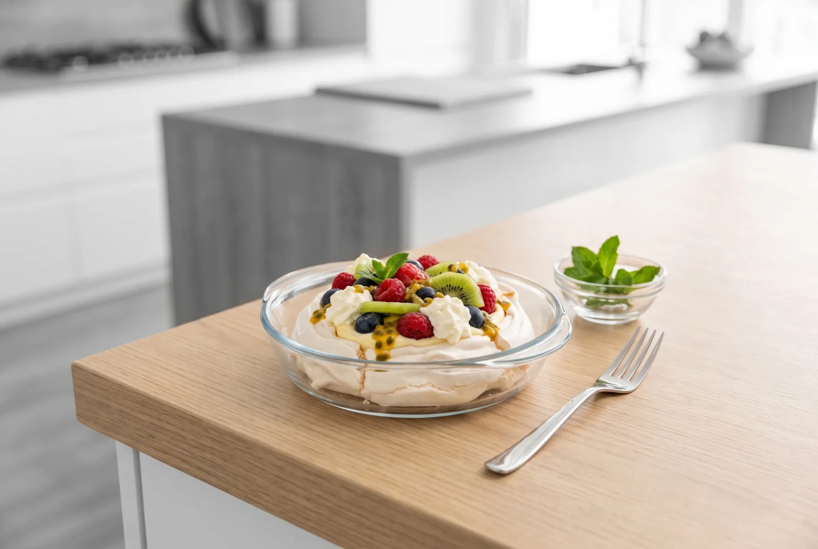 Australian-Style Fruit Meringue Nest | Air-Fryer Dried