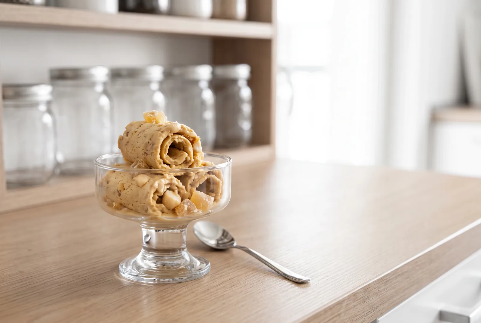 Ginger Macadamia Ice Cream | Australian-Style Egg Custard Base