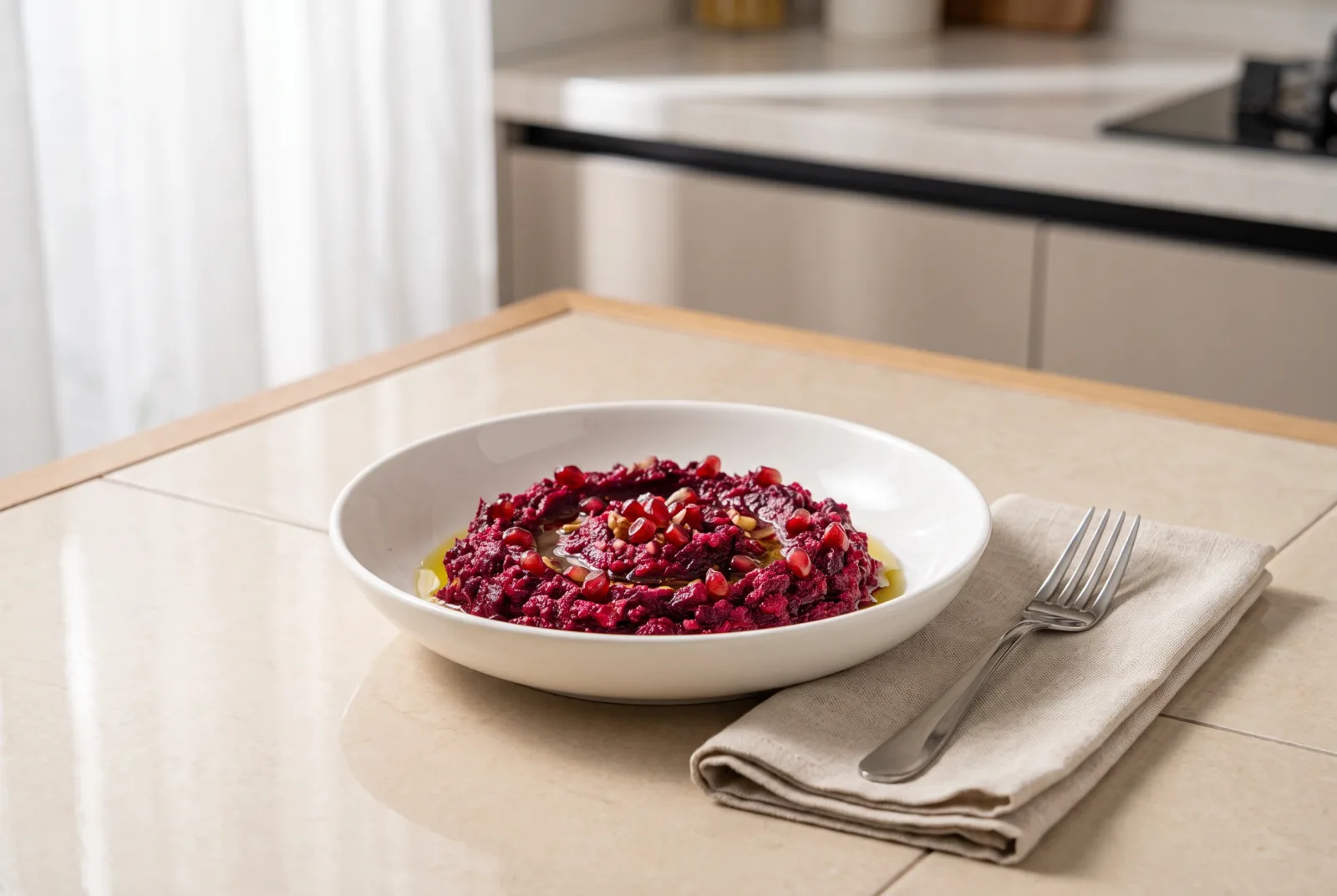 Azerbaijani Pomegranate Beet Spread | A Colorful Brunch Appetizer