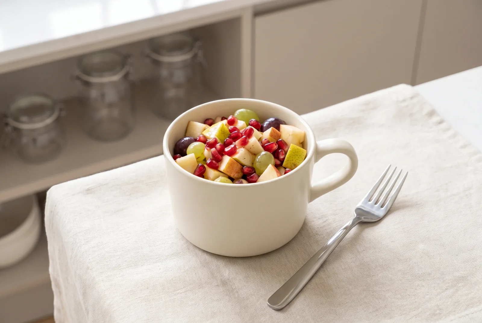 Pomegranate Fruit Salad | Azerbaijani Honey-Lemon Breakfast Bowl