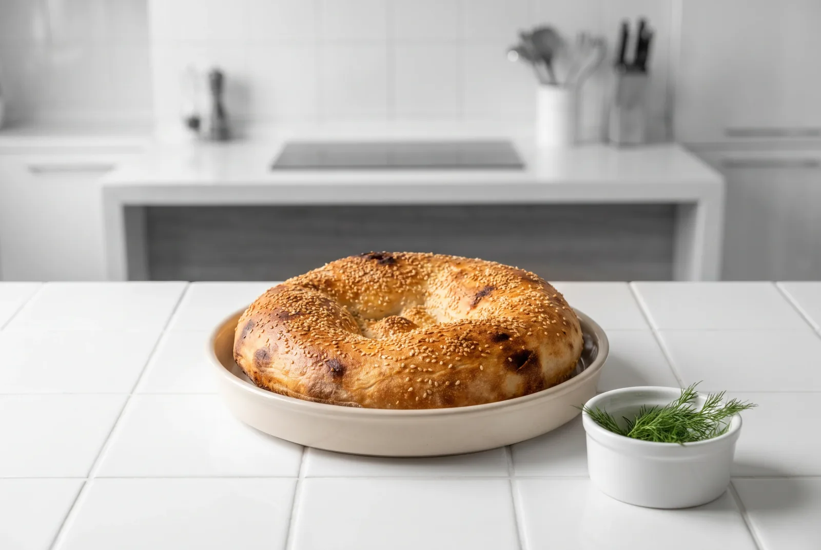 Azerbaijani Sesame Tandoor Bread | Traditional Holiday Loaf