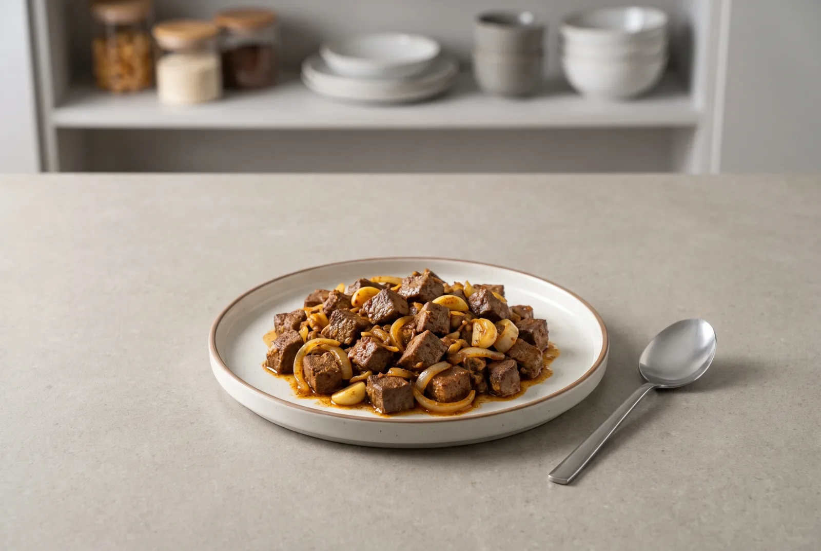 Spiced Beef Liver Sauté | Quick Indian-Style Breakfast Skillet