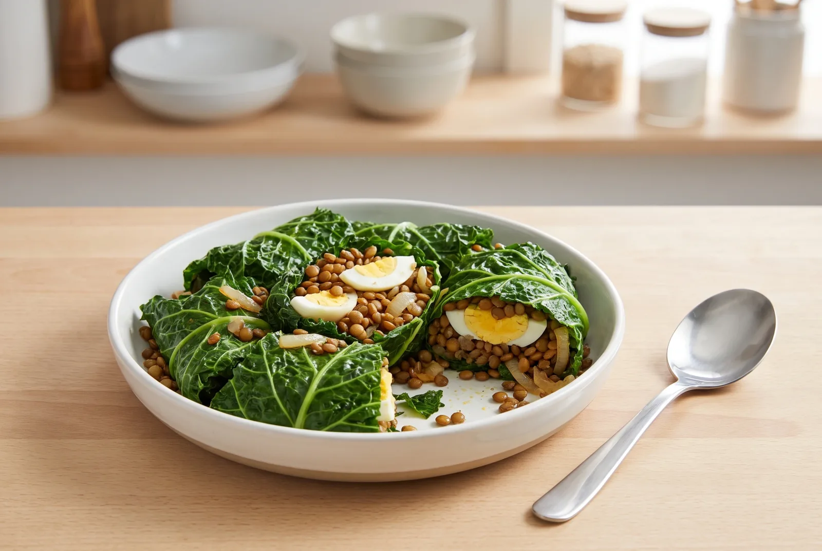 Spiced Lentil Collard Green Rolls | Ethiopian-Style Grilled Stuffed Leaves