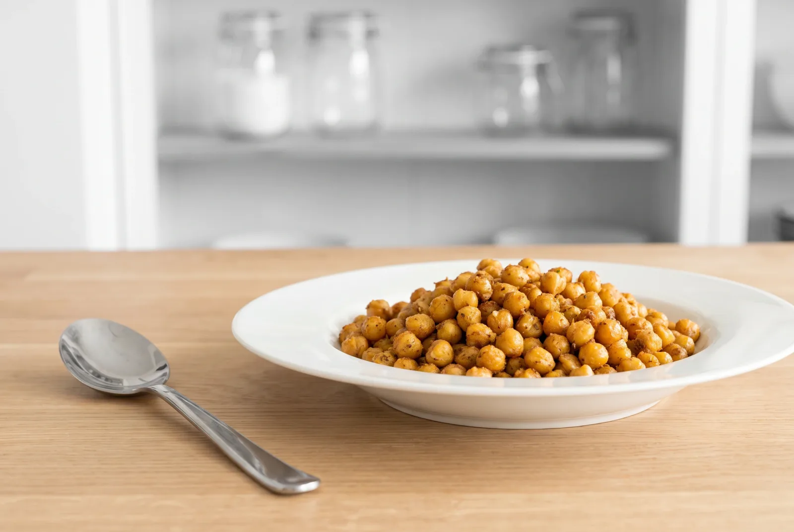 Moroccan spiced crispy chickpeas — An air fryer snack