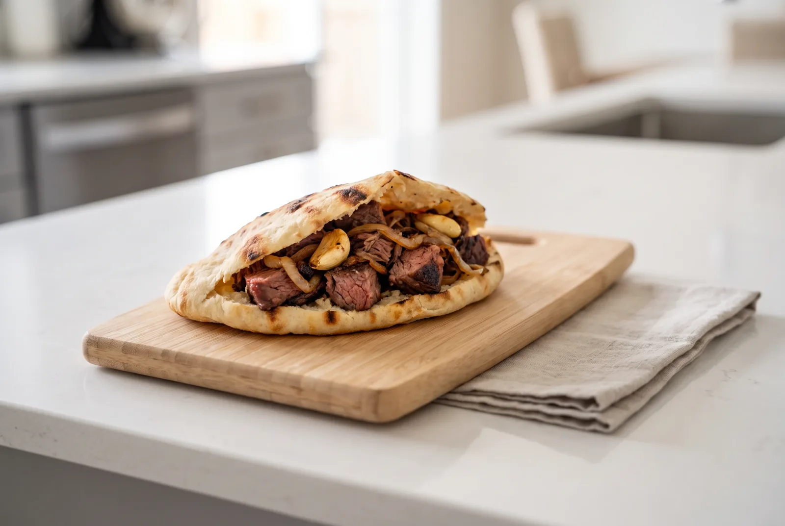 Balkan-Style Pulled Beef Somun — quick pressure-cooker sandwich