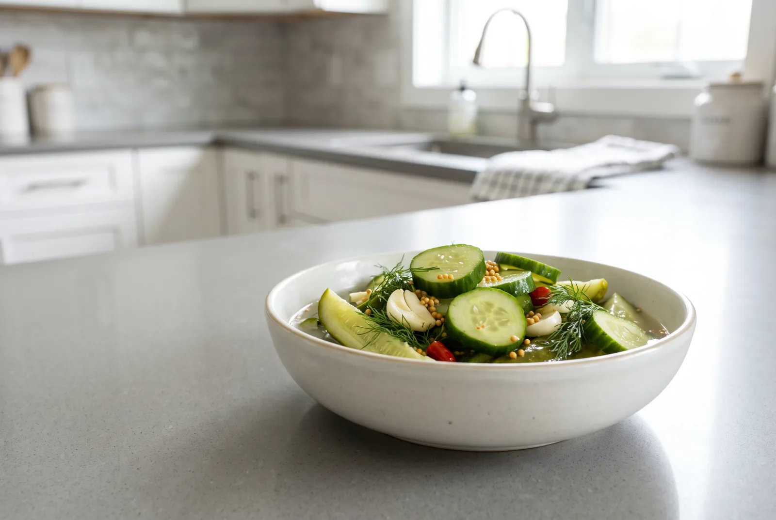Cucumber Pickles Ready in 1 Day | Vinegar-Free Salt-Brined Pickles