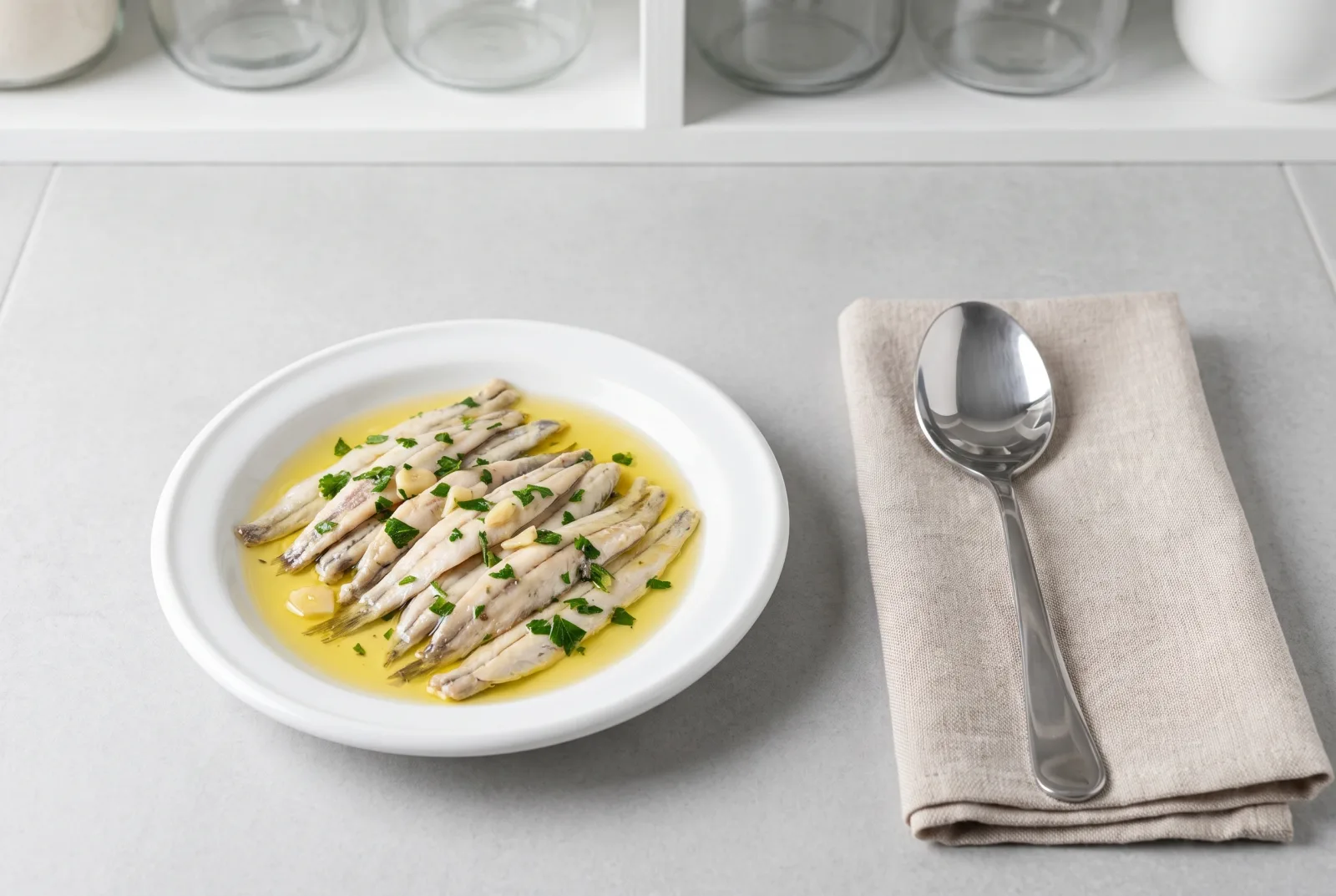 Boquerones — Spanish anchovies marinated in vinegar