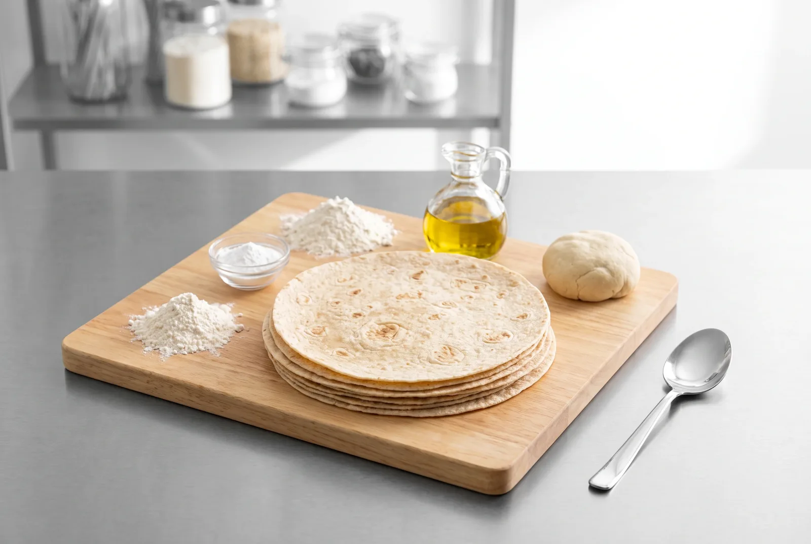 Mexican-Style Wheat Tortillas with Olive Oil