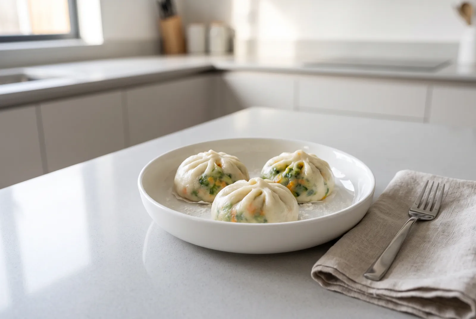 Steamed Vegetable Pau | Malaysian Stuffed Wheat Buns
