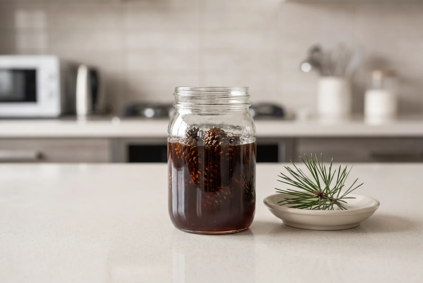 Pine cone jam — an Aegean preserve softened over several days