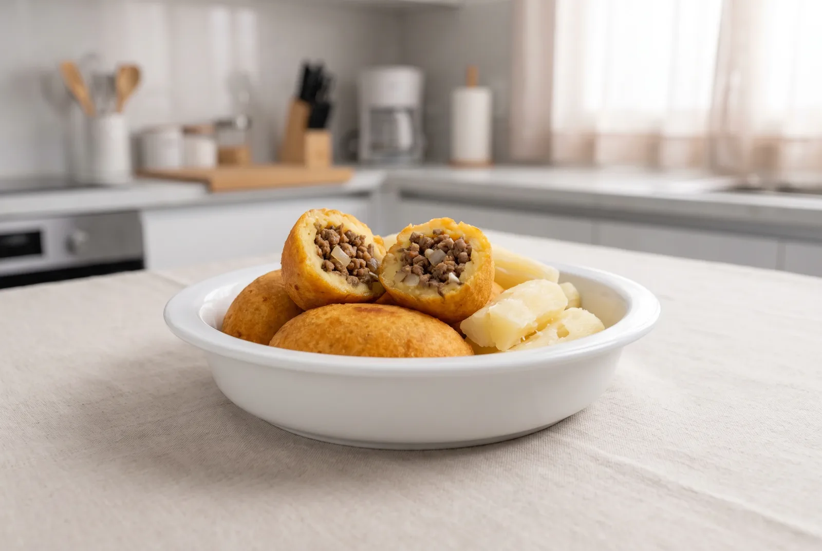 Carimañolas | Colombian Beef-Stuffed Yuca Croquettes in the Air Fryer