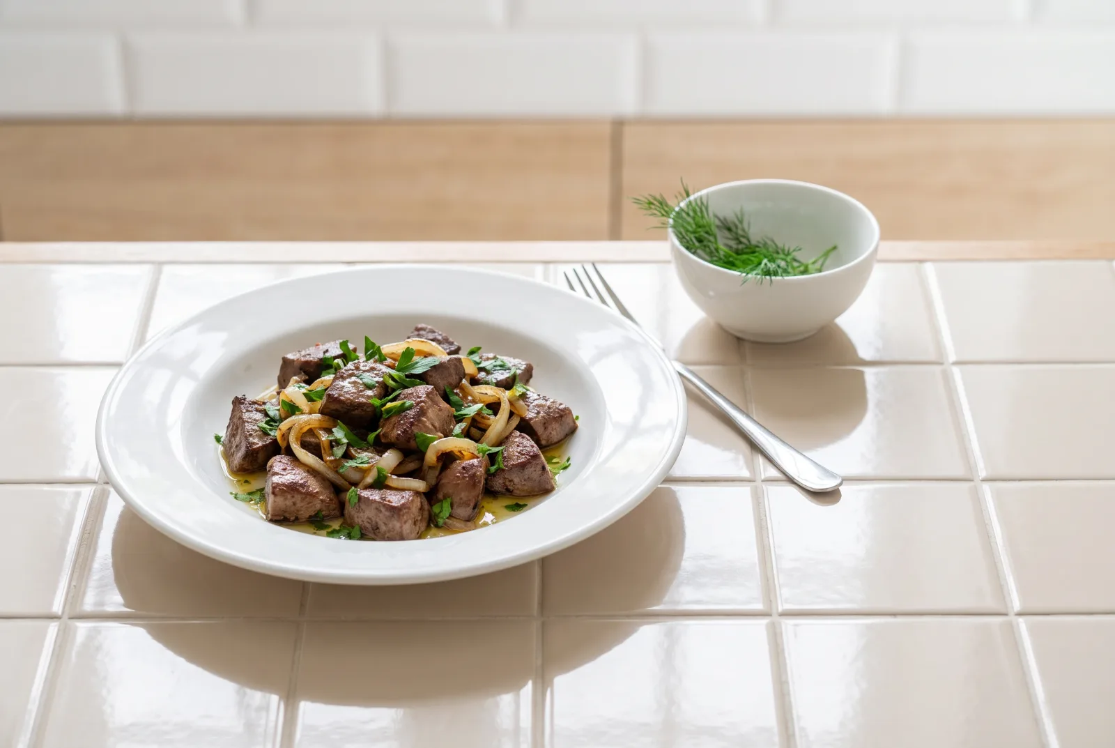Beef Liver Salad | A Turkish Tavern Breakfast Classic