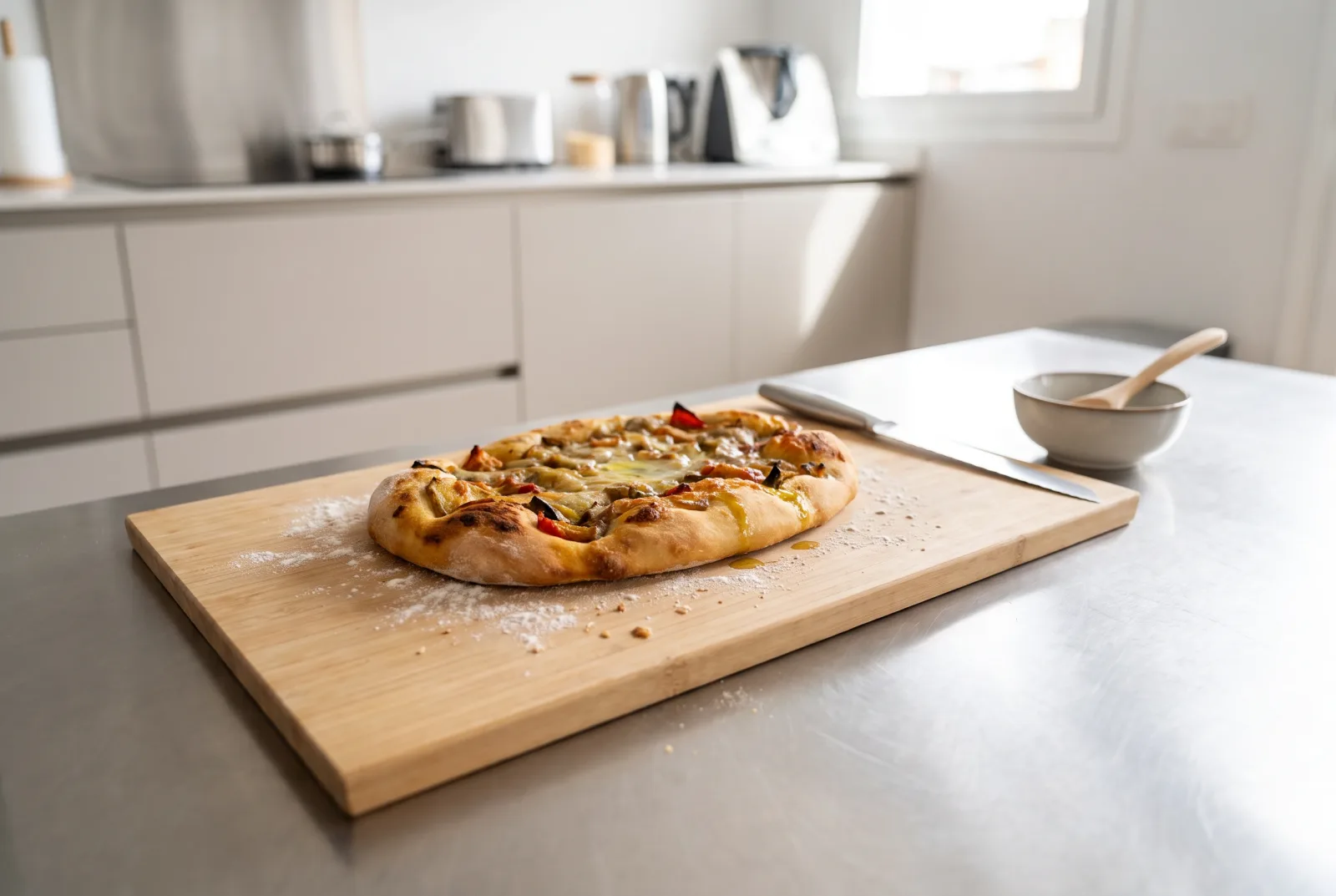 Coca | Catalan Flatbread with Leftover Roasted Vegetables
