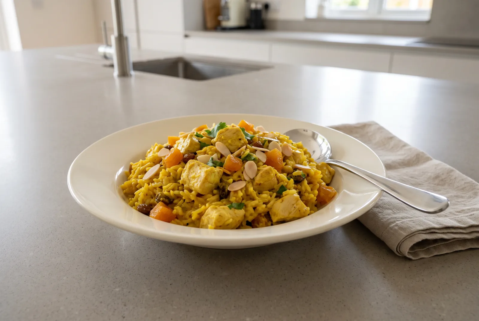 Coronation Pilavı — British-Style Chicken and Curry Rice Salad