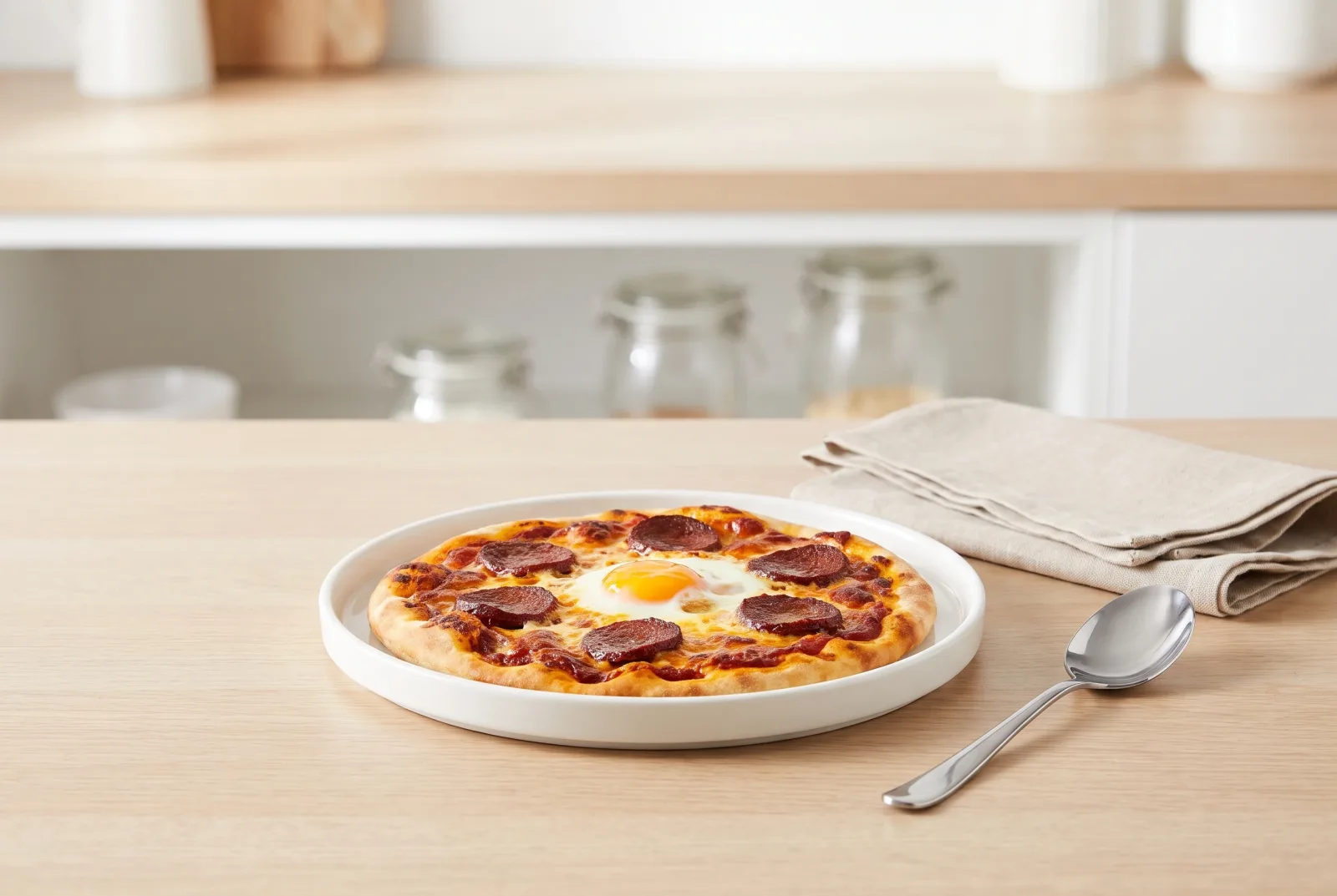 Beef Sucuk and Egg Pide | Turkish-Style Thin Breakfast Flatbread