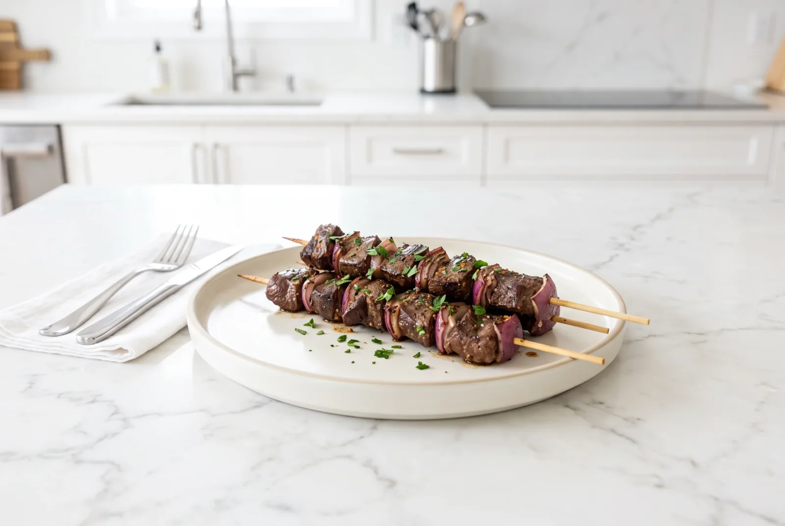 Beef Heart Shashlik | Uzbek-Style Grilled Heart Skewers