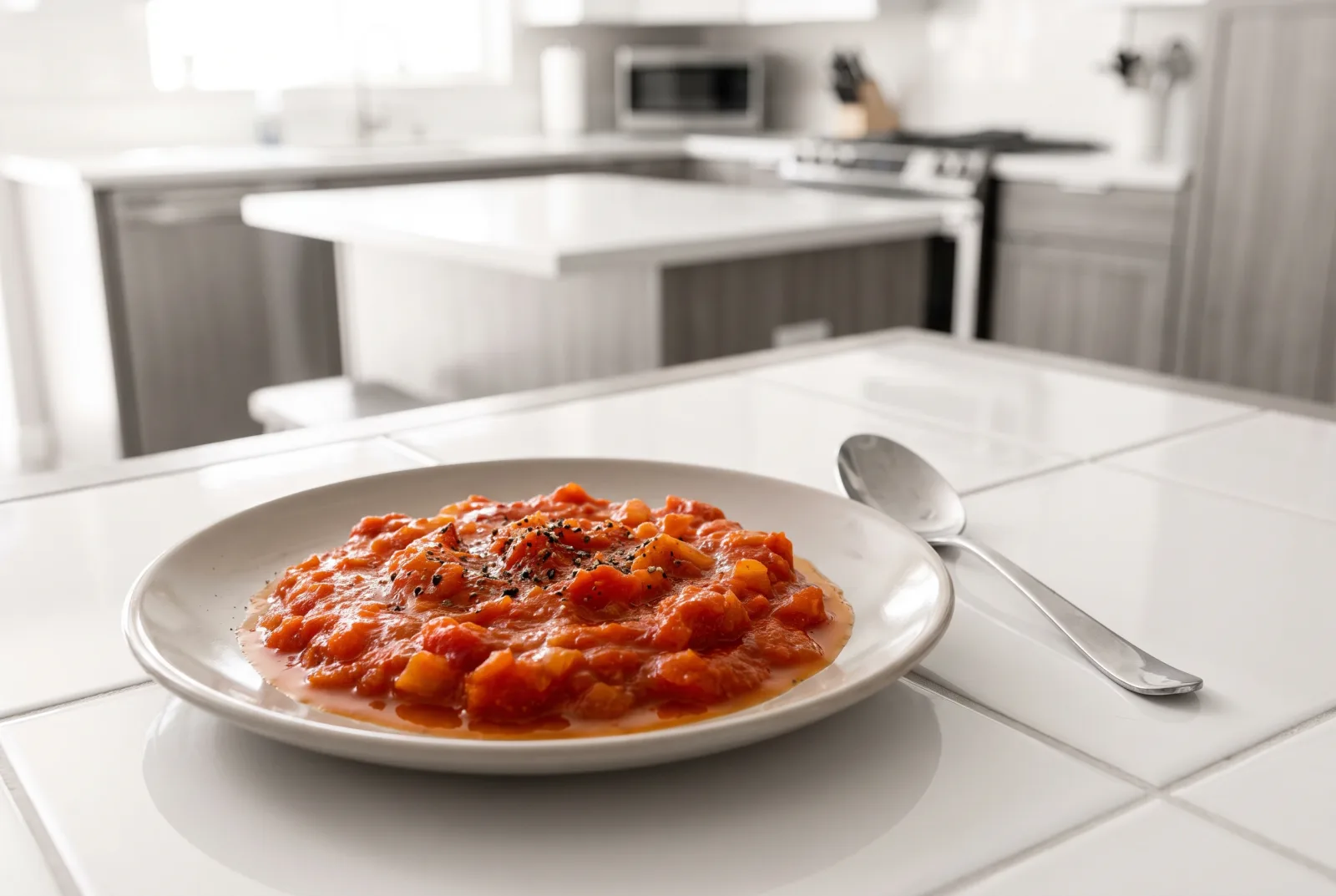 Kazakh tomato and onion sauce for beshbarmak