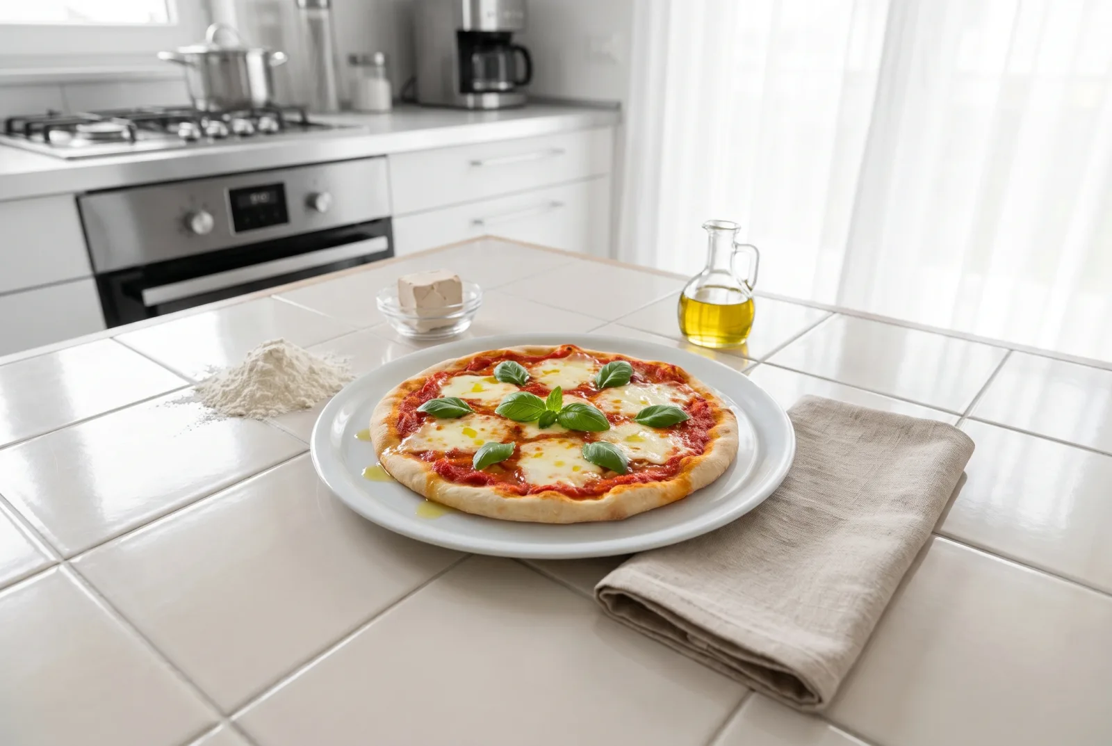Tomato and Mozzarella Pizza | Argentinian-Style Napolitana