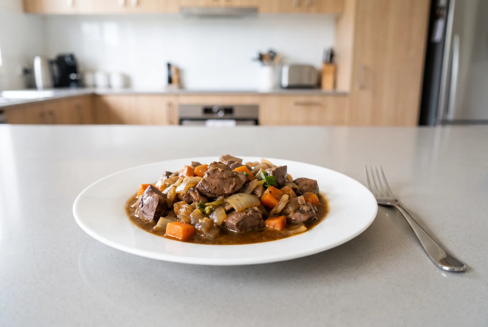 Pressure Cooker Lamb Liver Stew with Leftover Vegetables | Moroccan-Style