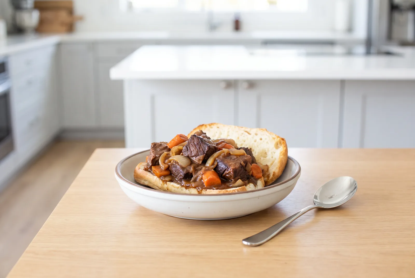 Pressure Cooker Beef Sandwich | British-Style Roast Beef Sandwich