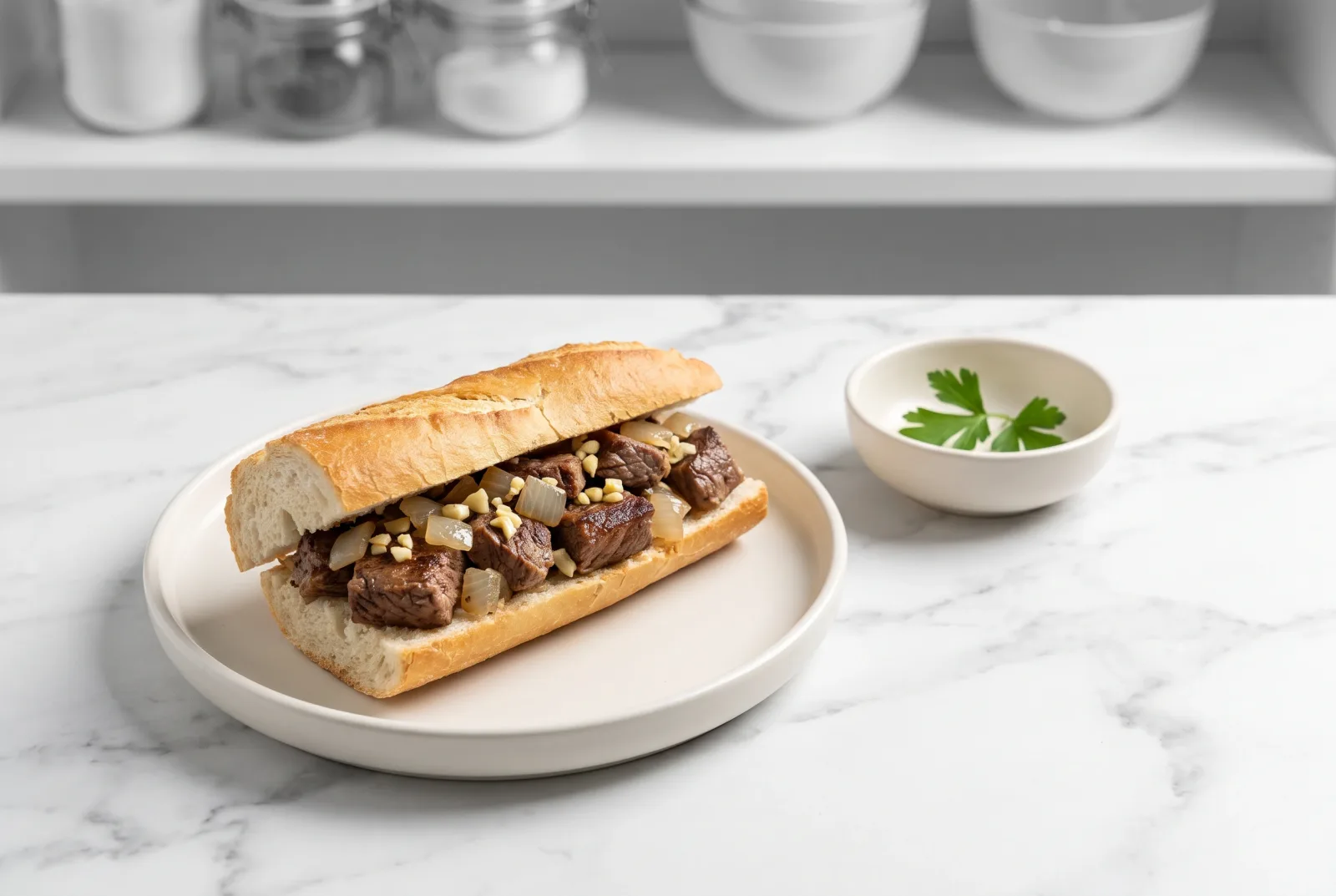 Pressure Cooker Pulled Beef Bocadillo | Spanish Beef Sandwich