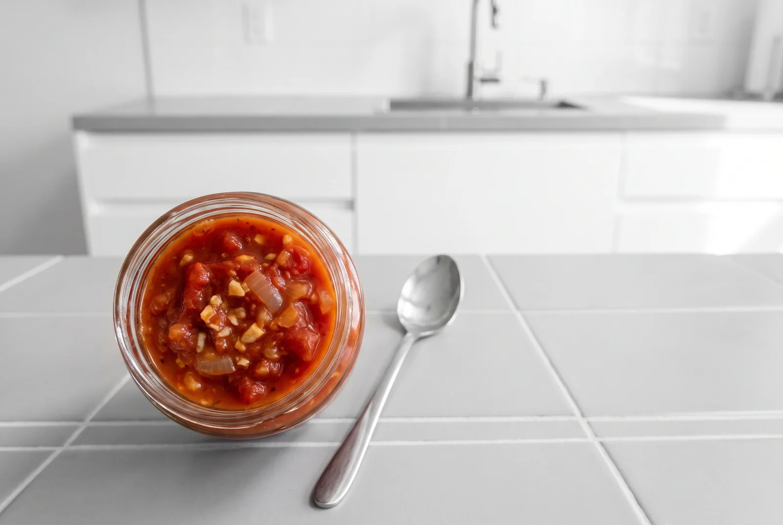 Pressure Cooker Garlic Tomato Sauce — Turkish-Style Jarred Sauce