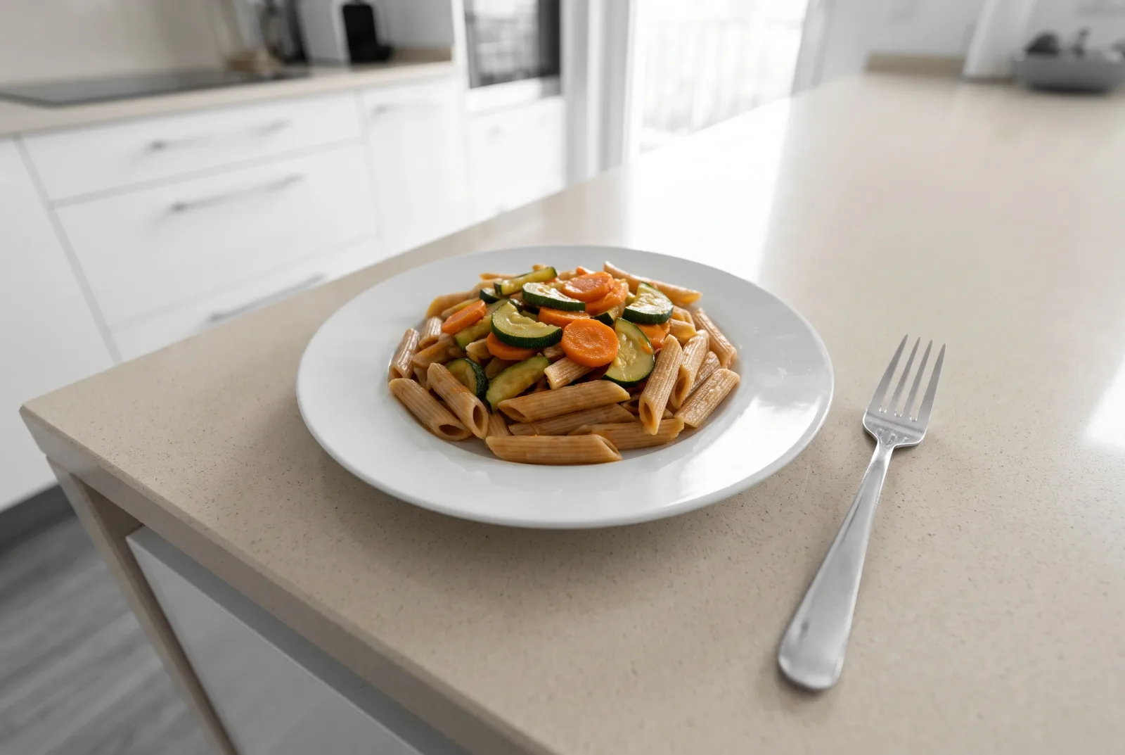 Pressure-Cooker Whole-Wheat Pasta | A Light Dinner with Vegetables