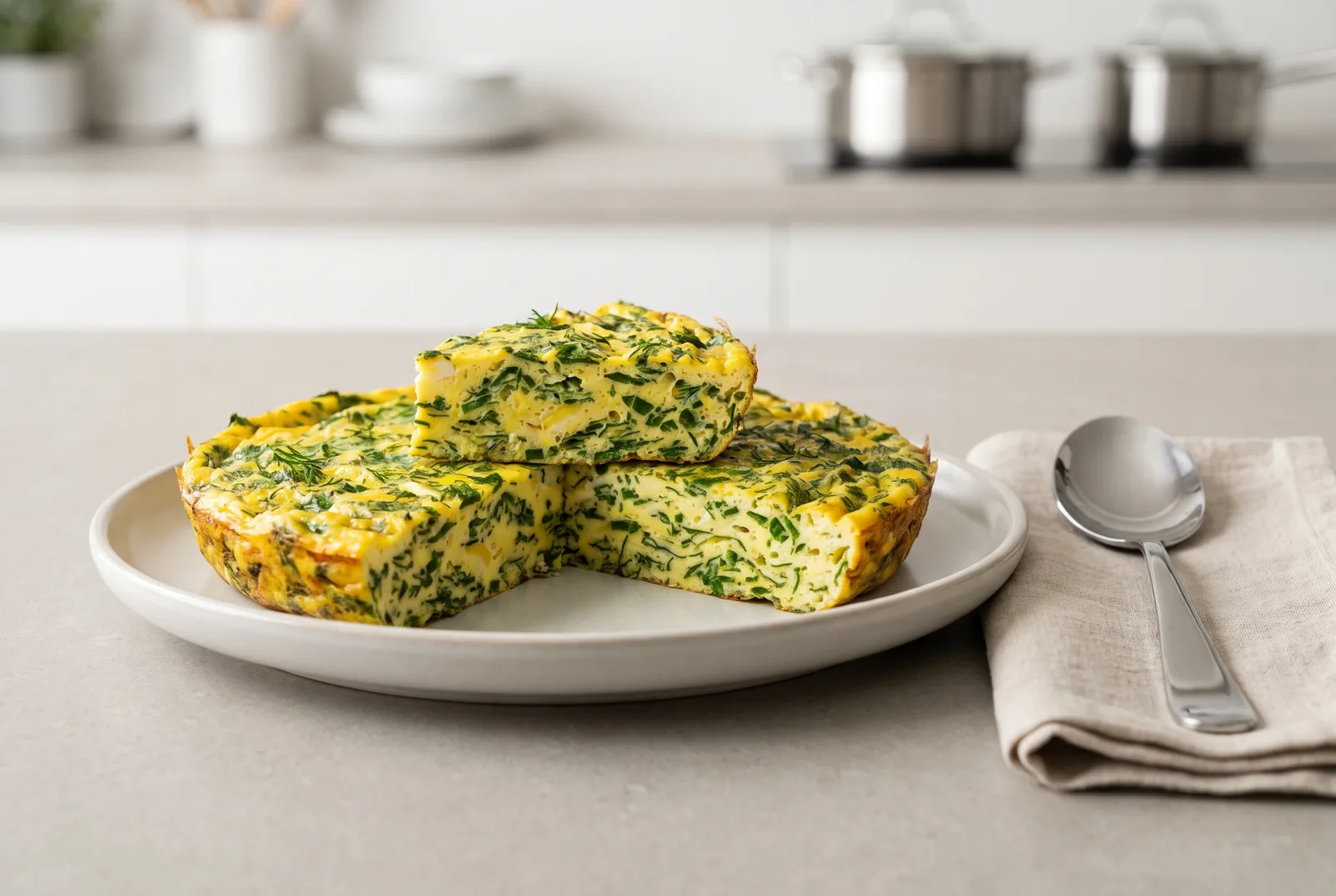 Eggah — Lebanese Herb Baked Omelet