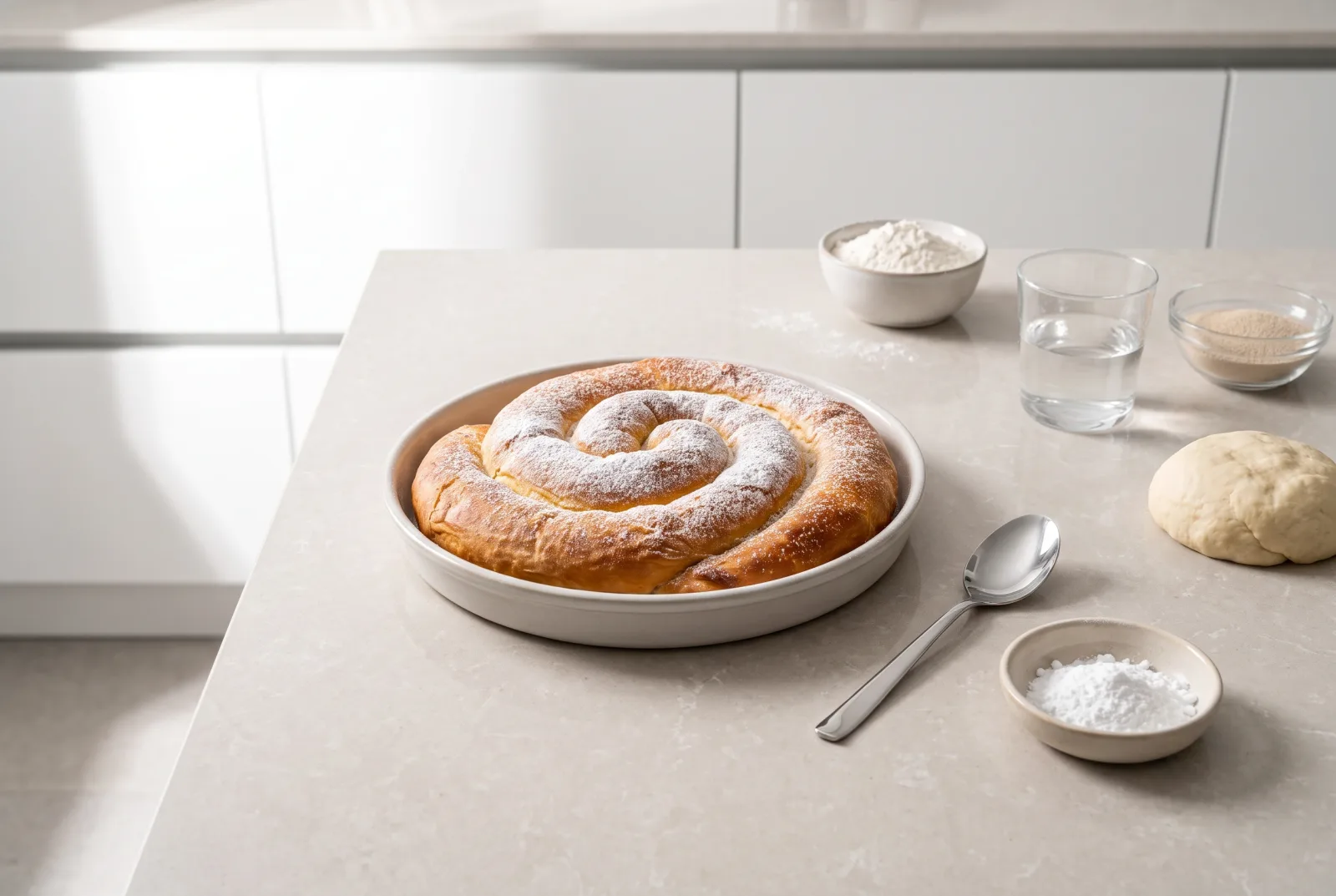 Ensaimada | Spanish-Style Low-Sugar Spiral Pastry