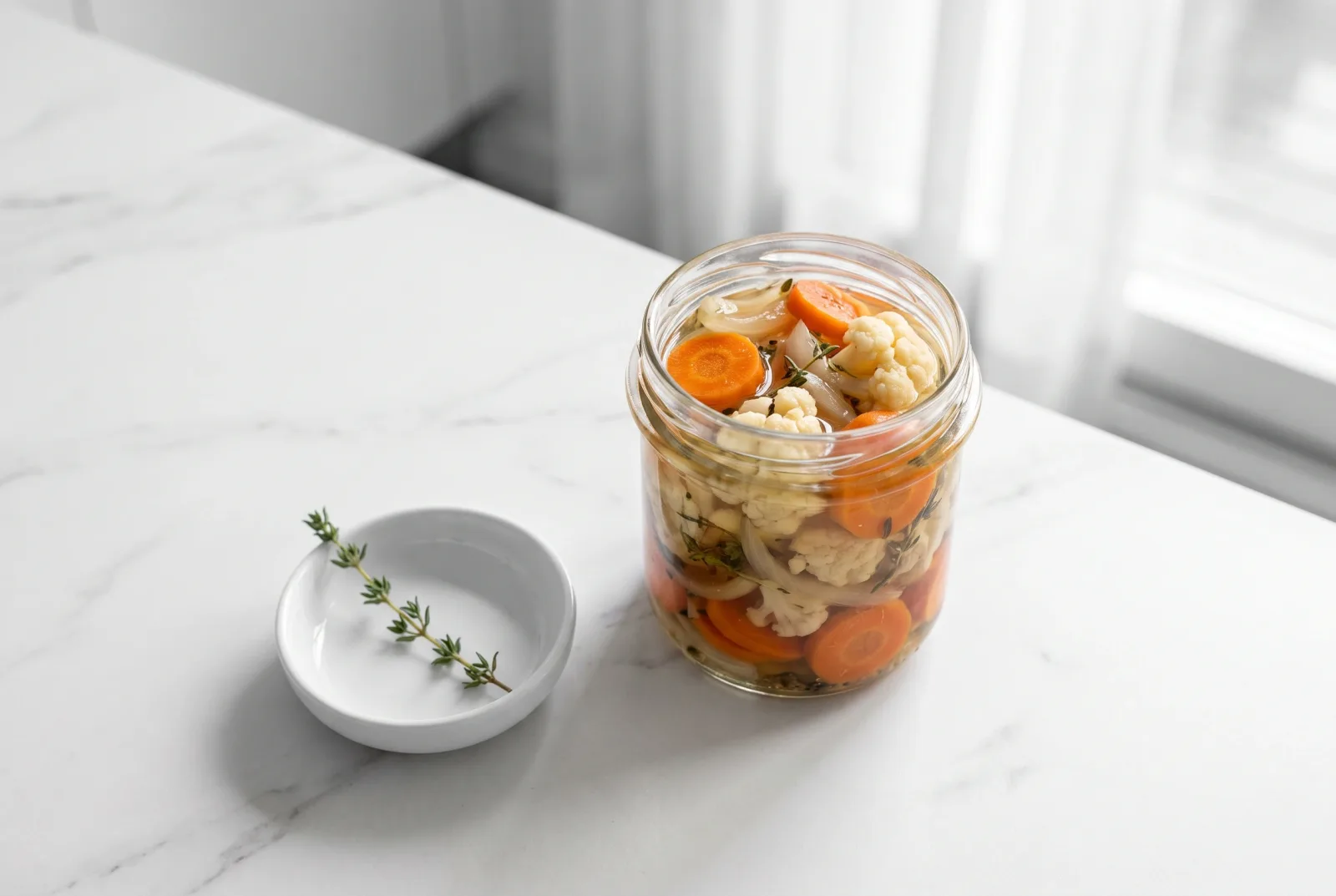 Escabeche de Verduras | Argentine Vinegar-Marinated Vegetable Preserves